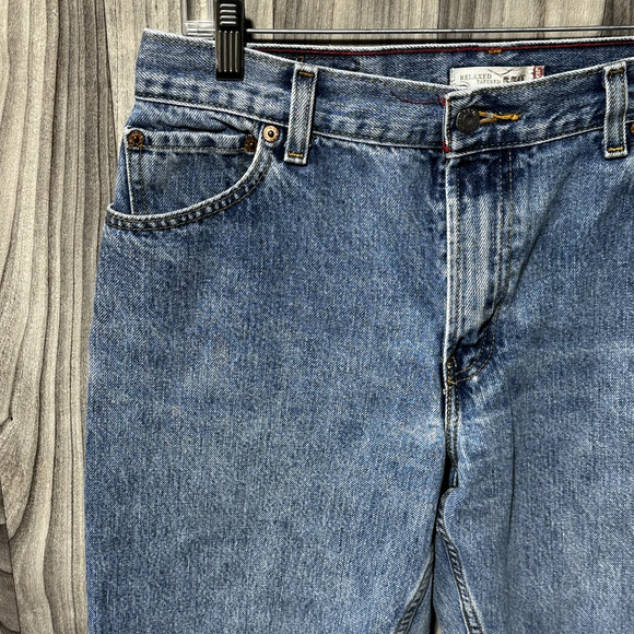 Levis Jeans Women’s 12M Blue 550 Relaxed, Tapered Denim - Picture 2 of 12